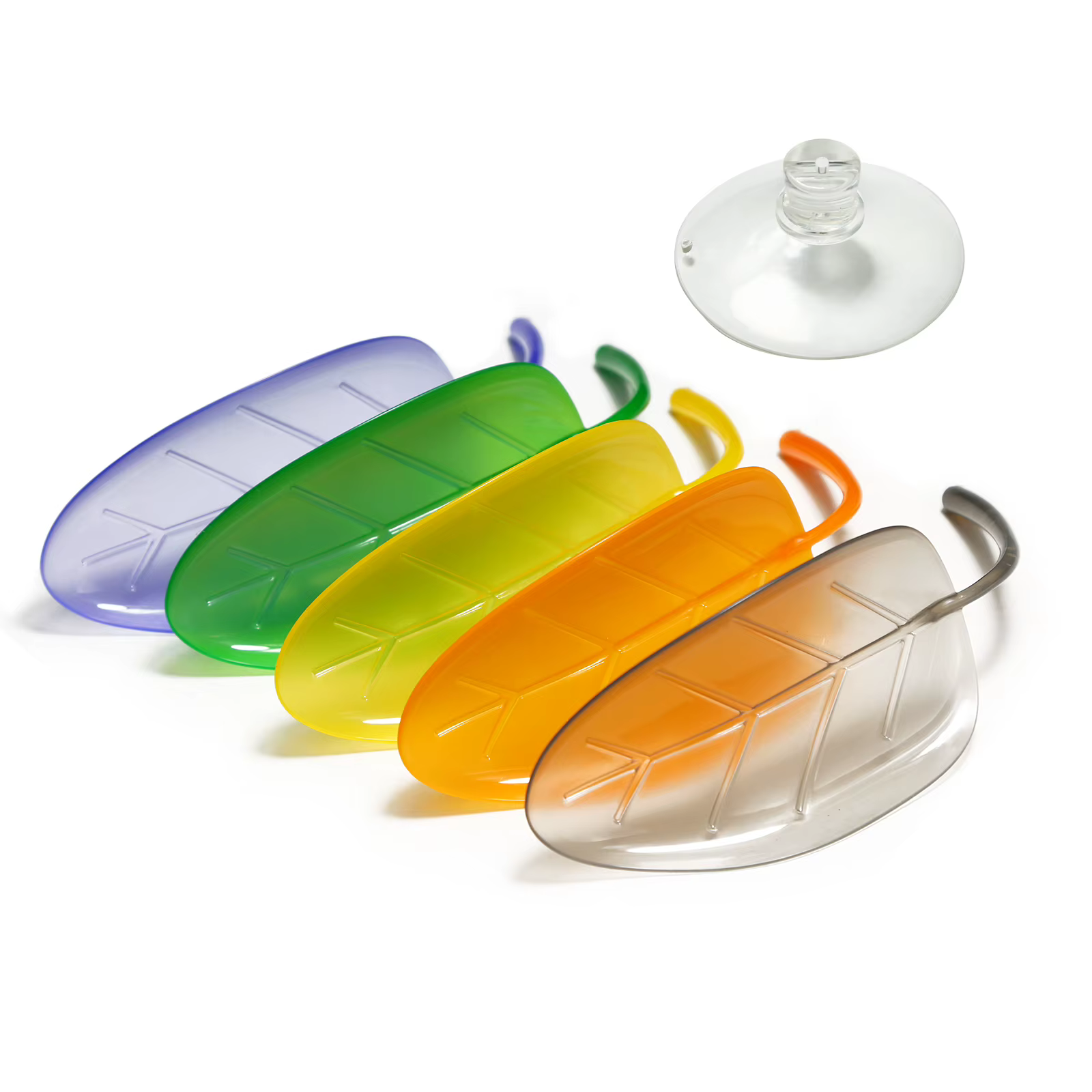 5pcs, simulated plant leaves with suction cups, suitable for geckos, chameleons, frogs to climb and inhabit — image 3