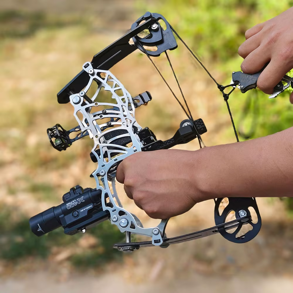 Arco Compuesto Ajustable para Principiantes de 15-32 libras con Manija de Fibra de Carbono para Derecha - Ideal para Jóvenes y Principiantes en Tiro con Arco — imagen 2