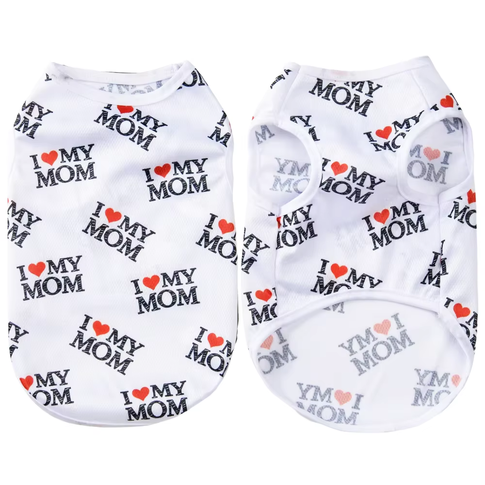 Soft Pet Cat Clothes For Summer Breathable Pets Shirt Vest Lightweight Cute Letter Print Kitty Pullover For Cats Puppy Outfits — image 4