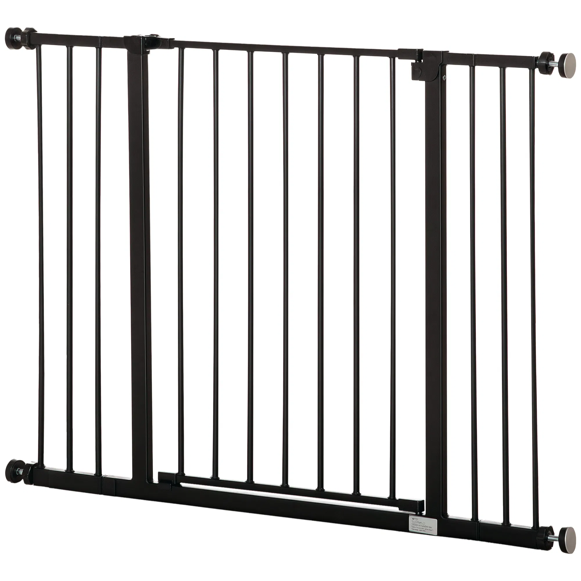 Pressure Fit Dog Gate Pet Barrier for stairs doorway, 29.9''- 42.1'' Width Black — image 1