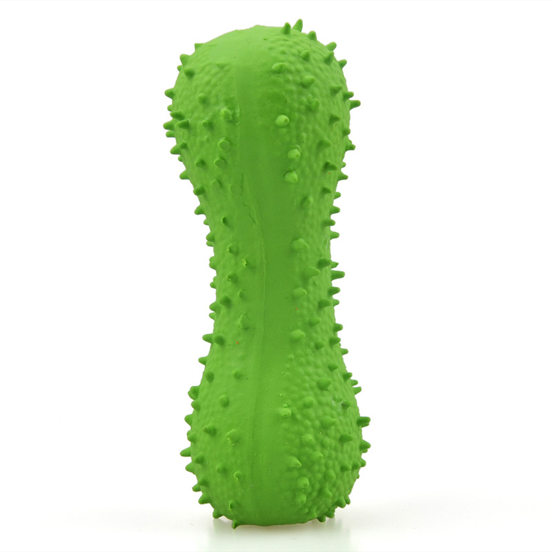 Nuevo Juguetes de Latex para Mascotas con Hueso Picado y Cuatro Esquinas Sonoro de Latex Durable Toy para Limpiar Dientes del Perro — imagen 7