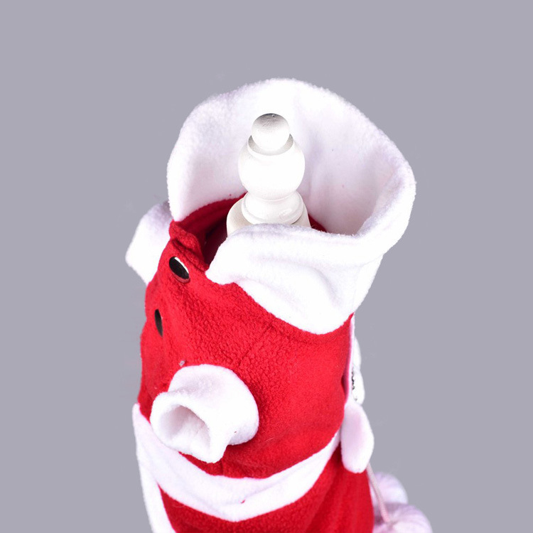 Classic Style Pet Christmas Clothes Bow Knot Shaped Dog Transformation Dress — image 3