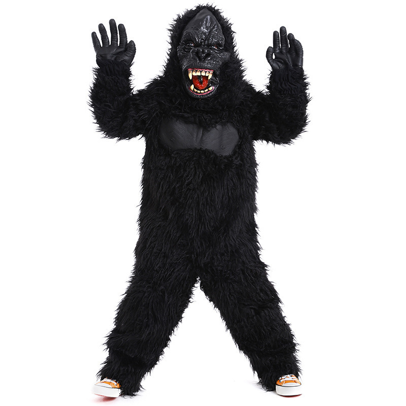 Children's Halloween Parent-Child Monster Party Costume Animal Costume King Kong Plush Gorilla — image 7