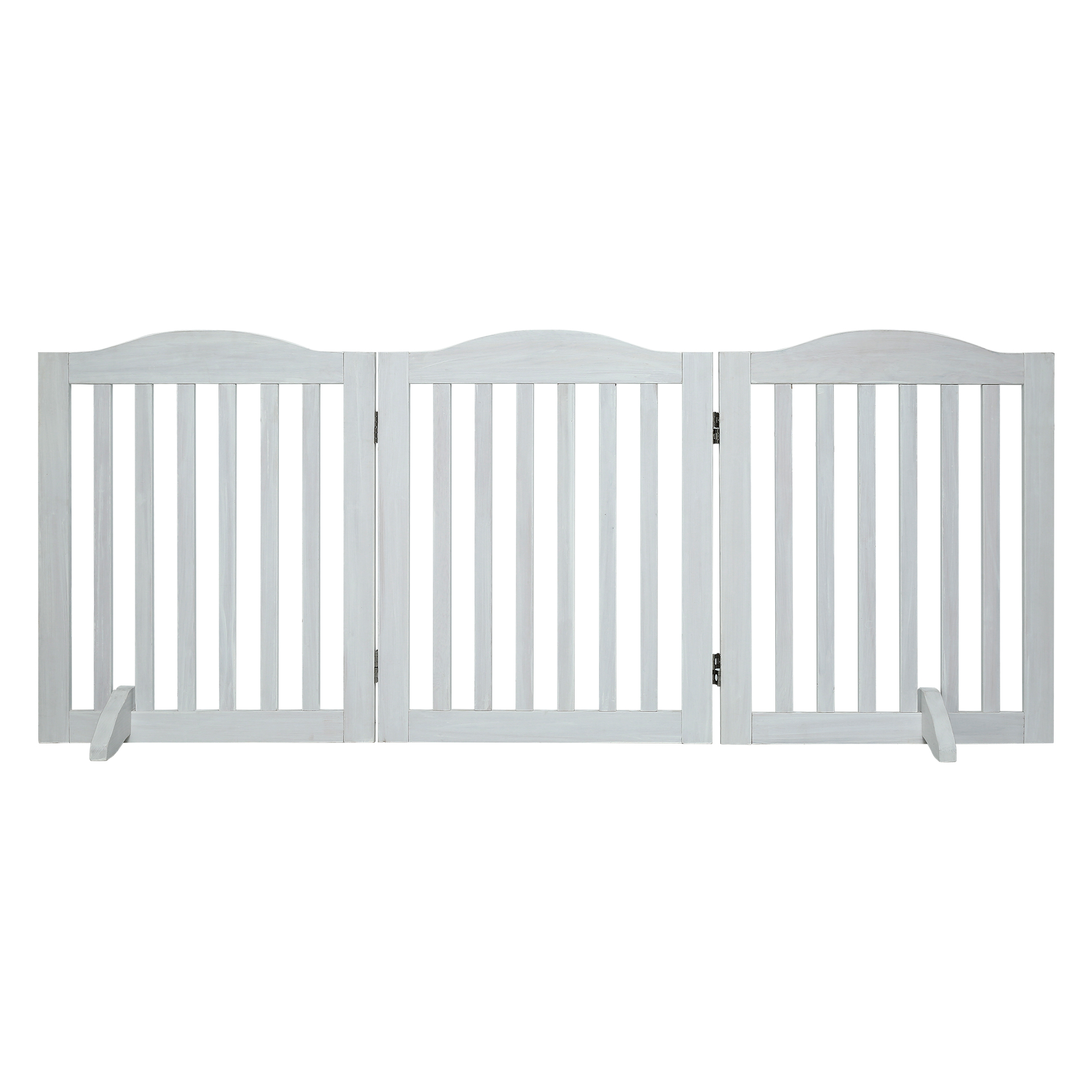 Puerta de Madera Plegable para Mascotas, 3 Paneles, 24 pulgadas, Barra de Acceso para Perros en Casa — imagen 9