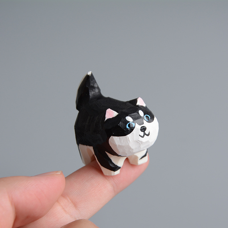 Creative Wooden Cat Trinkets Crafts Handmade Wood Carving — image 24