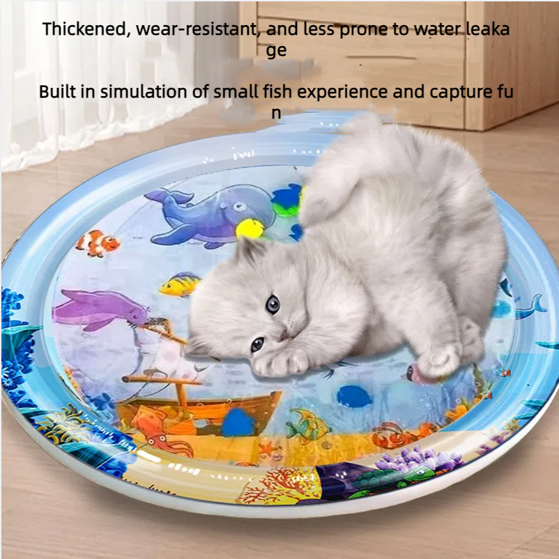 Pet water injection ice pad, summer cat and dog fun cooling water mattress, inflatable patting water pad toy — image 4