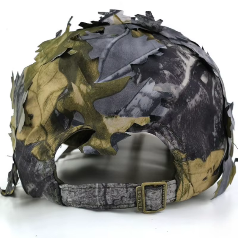 Men's 3D Leaf Camo Baseball Cap, Adjustable Quick Dry Tactical Sniper Hat for Outdoor Hunting Fishing Airsoft Multi-color — image 4