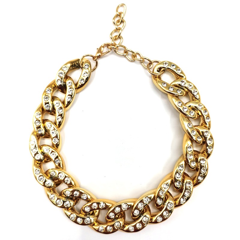 Pet necklace, cat, dog necklace, accessory, pet diamond inlaid gold and silver collar — image 5