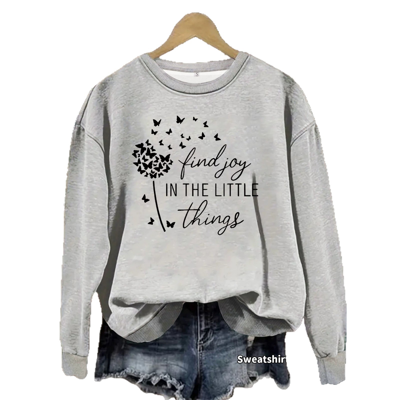 Butterfly dandelion printed hoodie — image 2