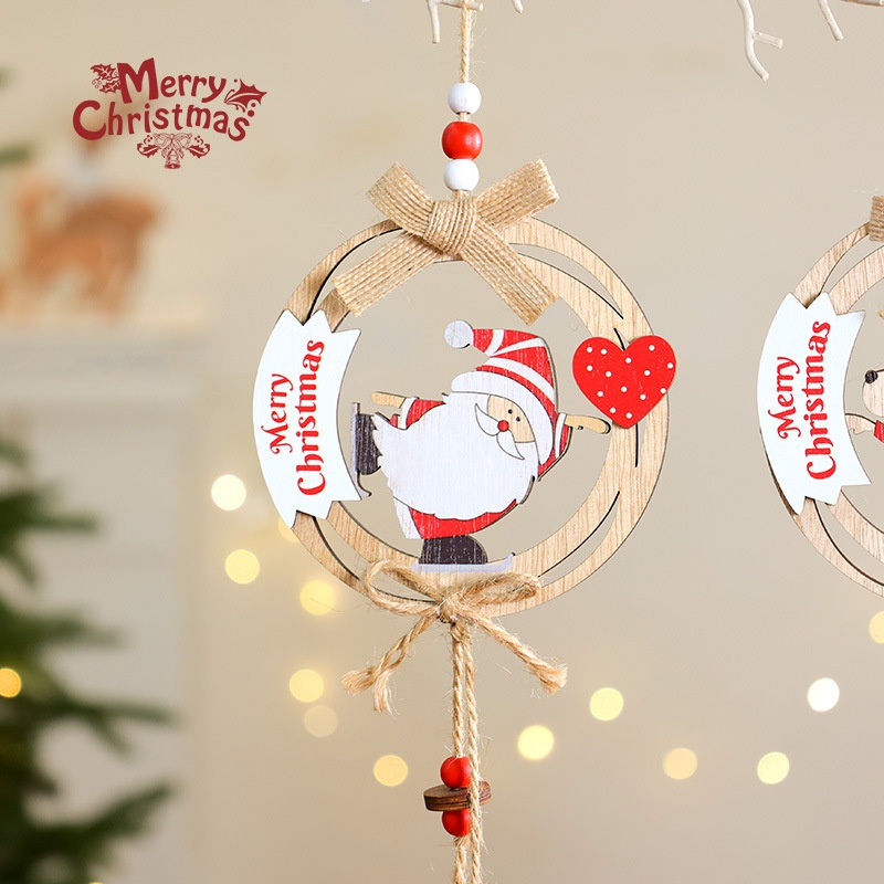Decoraciones de Navidad de Madera Coloridas con Personajes Animados para Puertas — imagen 2