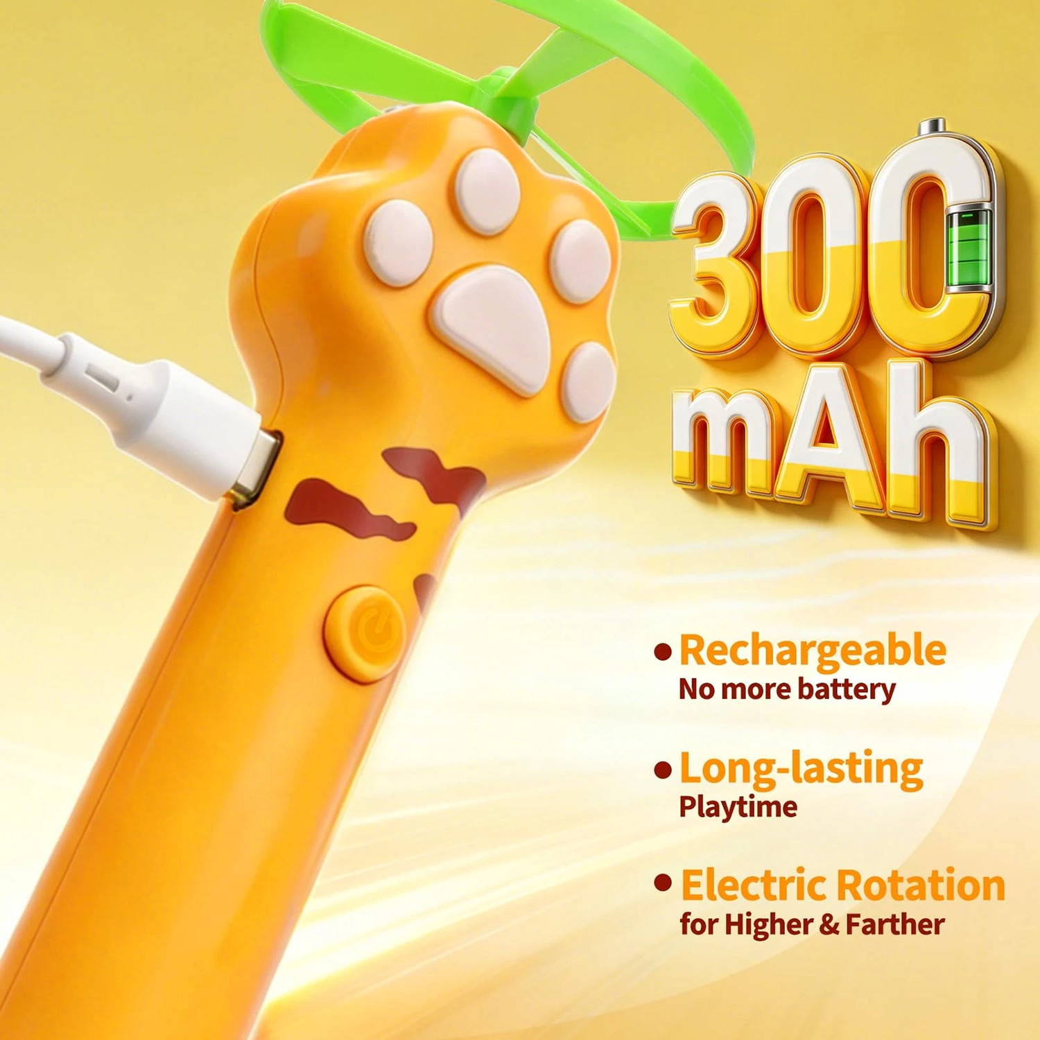Cat Fetch Toy Flying Disc Launcher Rechargeable Interactive Cat Toys & 10 Discs — image 15