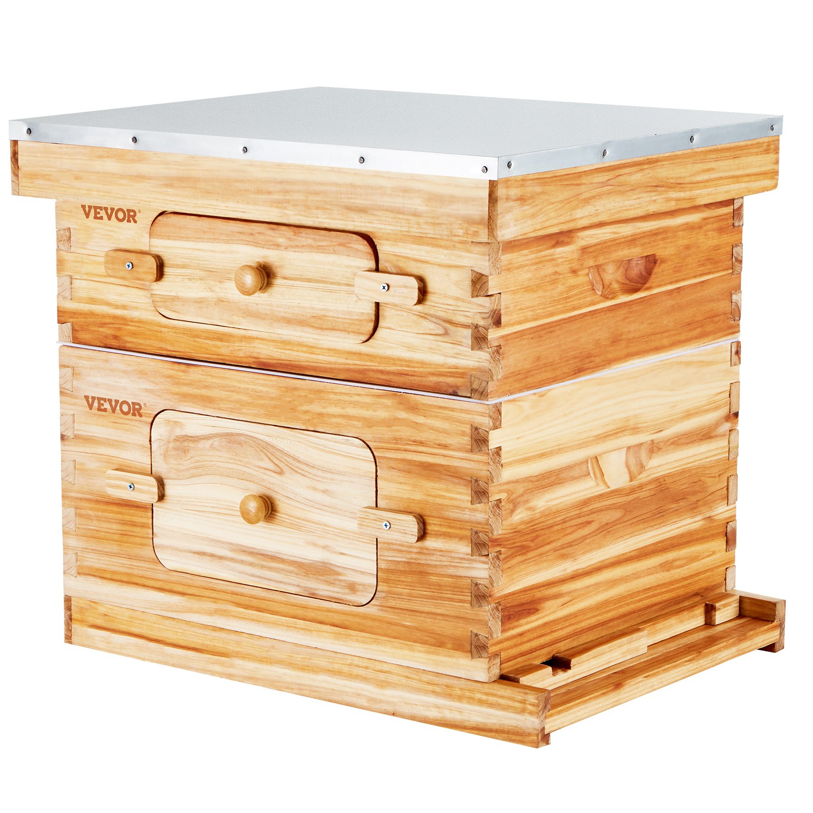 Bee Hive 20 Frame Bee Hives Starter Kit, Beeswax Coated Cedar Wood, Bee Boxes Langstroth Beehive Kit, Transparent Acrylic Windows With Foundations For Beginners Pro Beekeepers — image 2