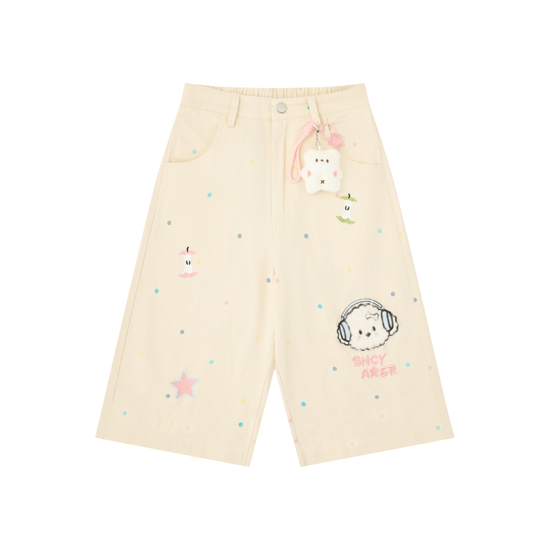 Shorts de broches de orejas para perros con bordado — imagen 4