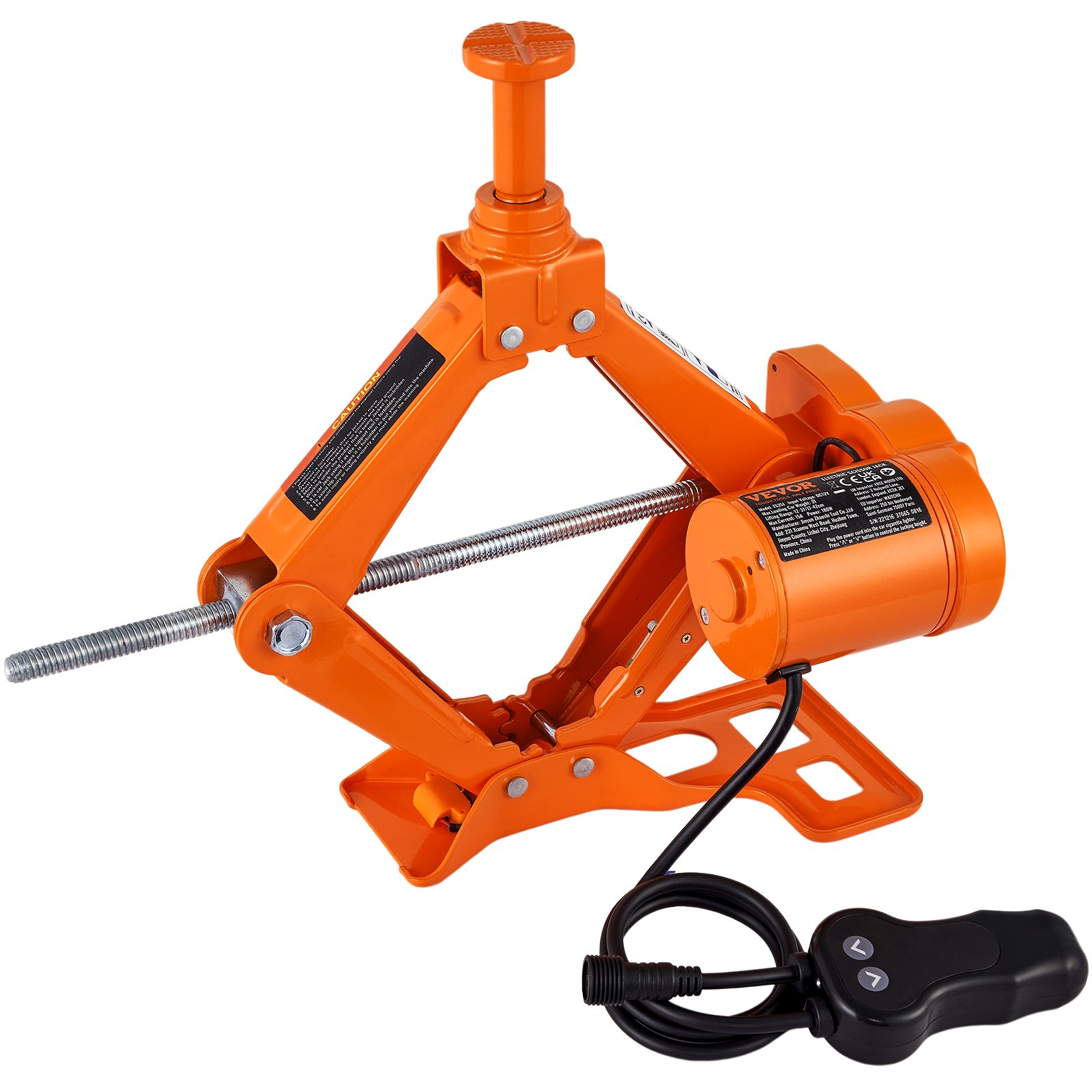 VEVOR Electric Car Jack, 3 Tons 6600 Lbs Scissor Jack With Electric Impact Wrench, 12V Car Jack With Double Saddles With Remote Control, Portable Car Jack Lifting For Sedan, SUV, Truck Tire Change — imagen 5