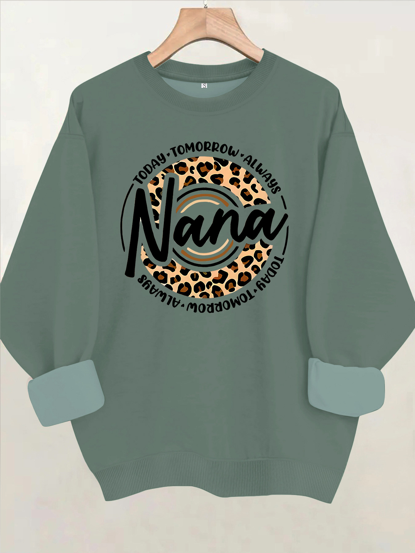 Leopard print fleece hoodie — image 9