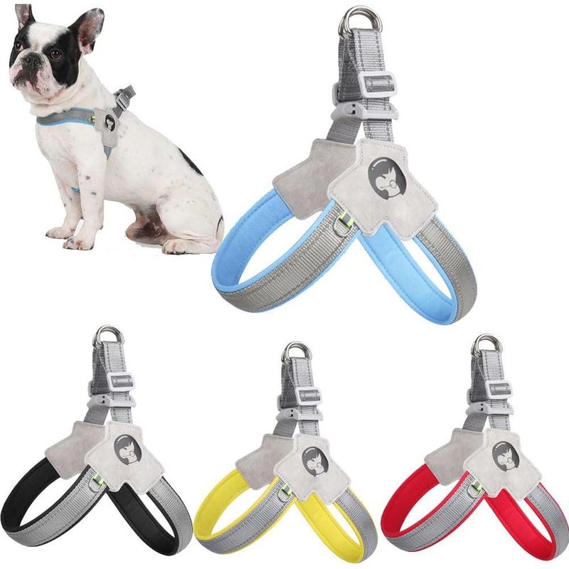 Pet Dog Cat Harness, Pet Harness With LeashSet, Adjustable Puppy Harness ComfortableReflective Easy Control Dog With Leather Leash, .No-Pull No Choke Pet Harness For TrainingWalking