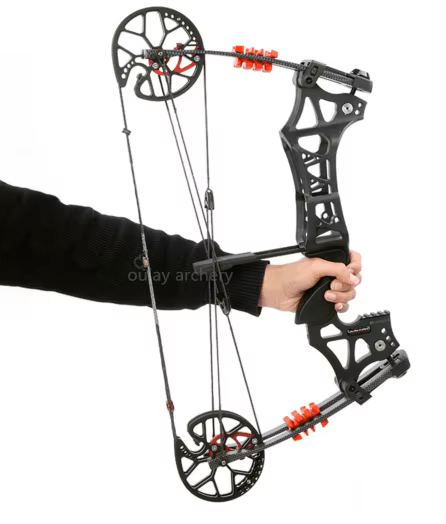 Set de Arco y Flecha de Arquería para Caza al Aire Libre, Set de Arco Compuesto del Fabricante, Arco y Flecha Doble Función con Resortera — imagen 2