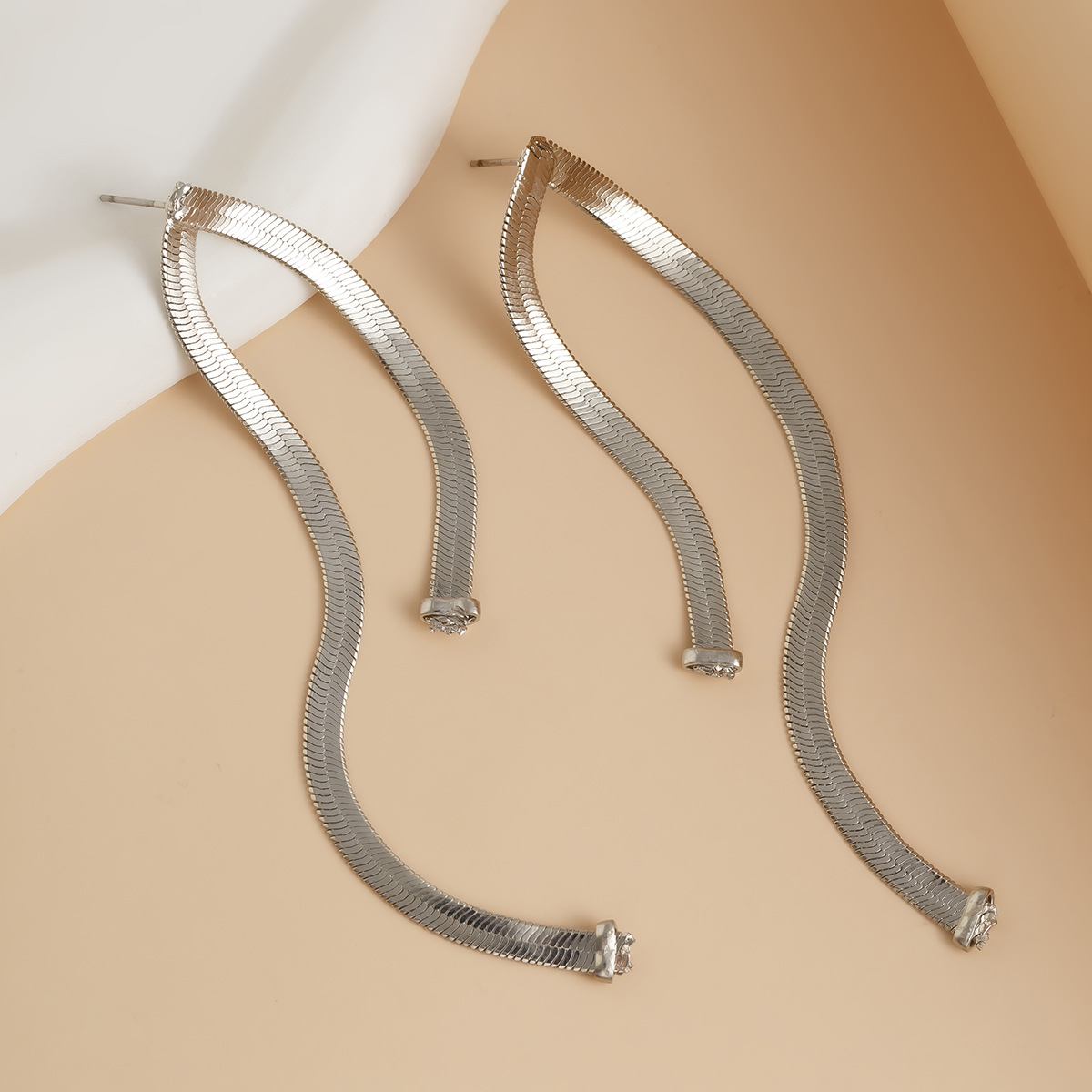 Party snake bone chain earrings personalized long tassel earrings Earring women's earrings — image 4