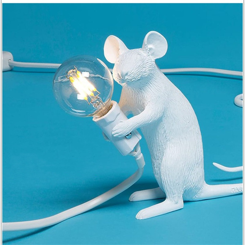 Lámpara de Resina Mini Animal Ratón Luz — imagen 2