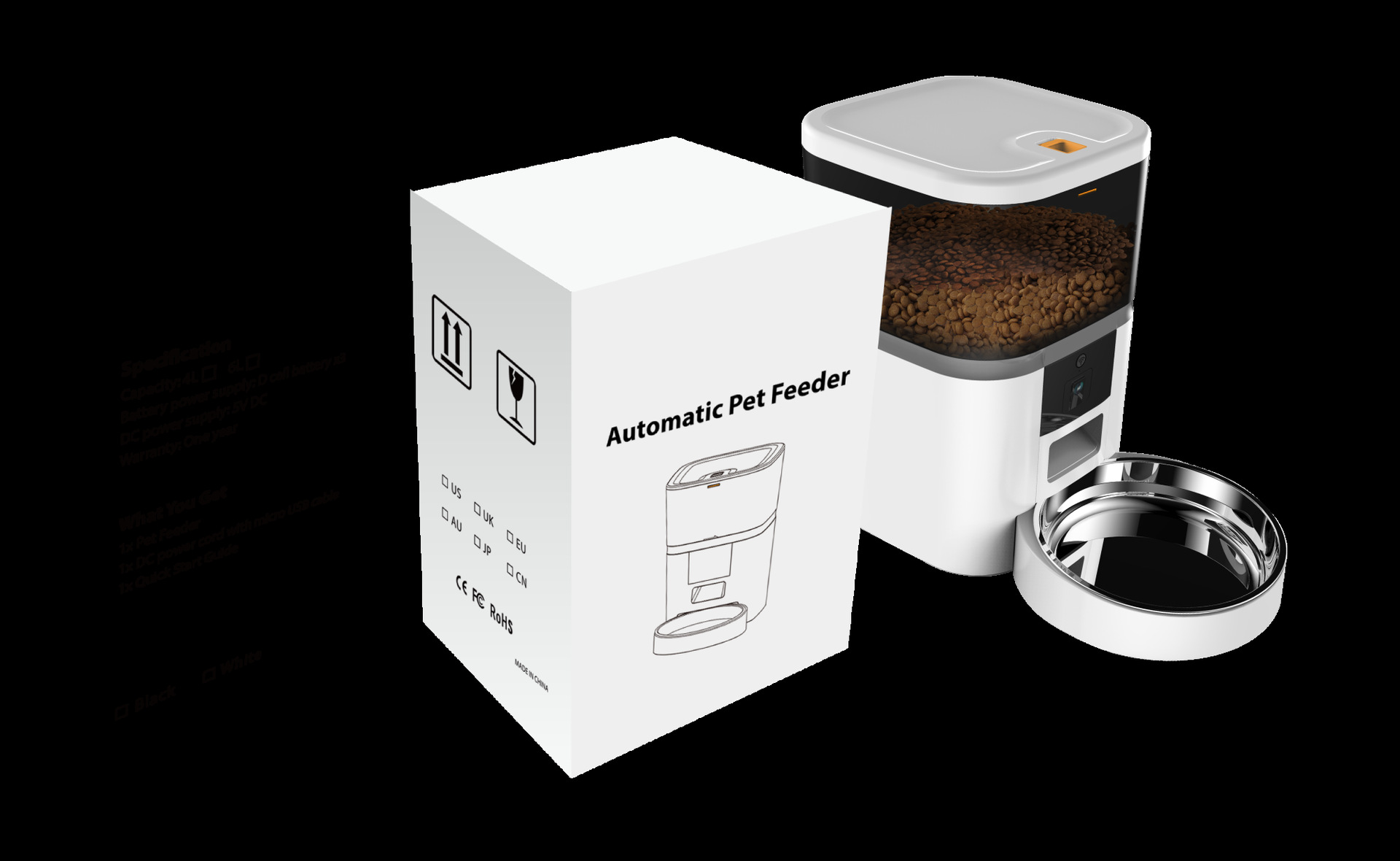 Video Camera With Adjustable Performance Pet Feeder — image 4