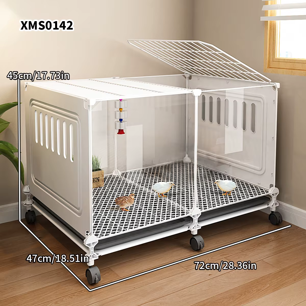 Chicken Coop for Home Use, Large Breeding Cage, Chicken House, Chicken Nest, Automatic Manure Cleaning, Duck Cage, Wire Mesh, Balcony Outdoor Poultry Cage — image 6