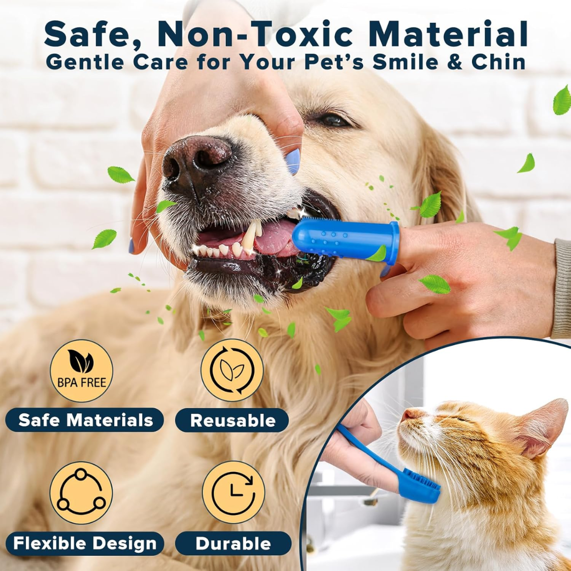 Set de 6 Piezas de Suministros de Baño y Aseo para Perros y Gatos: Guantes de Lavado, Cepillo de Baño y Cepillo de Ducha para Perros, Guantes de Aseo para Mascotas, Kit de Aseo para Perros — imagen 2