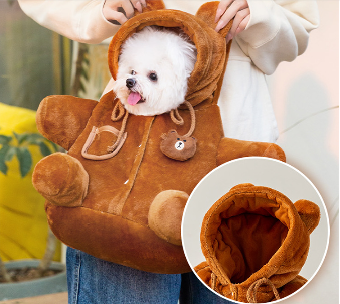 Bolsa cruzada con hombro único para mascotas, bolsa de crossbody para perros y gatos portátiles — imagen 3