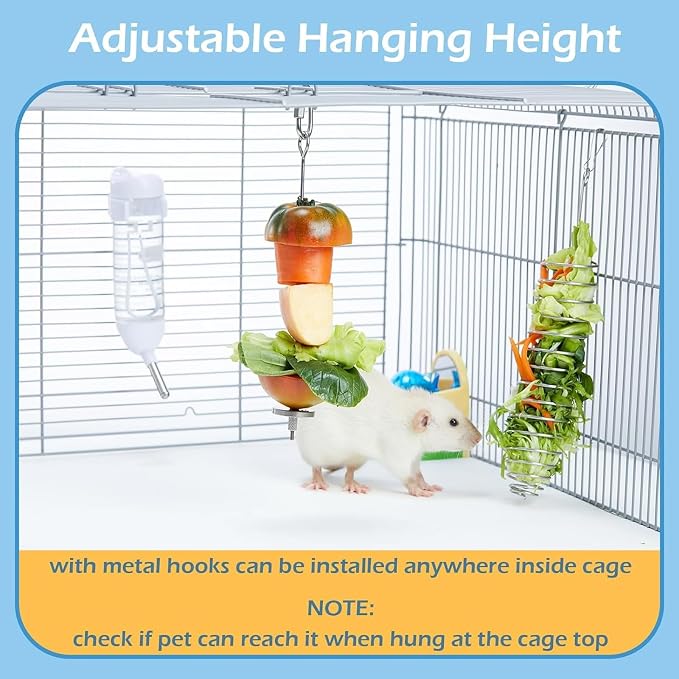 2-Piece Rat Enrichment Toys, Stainless Steel Fruit And Vegetable Holder For Small Animals — image 2