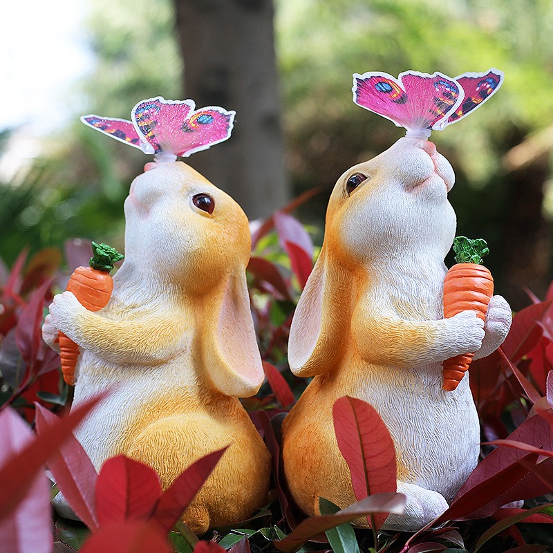 Solar waterproof and luminous rabbit light courtyard — image 4