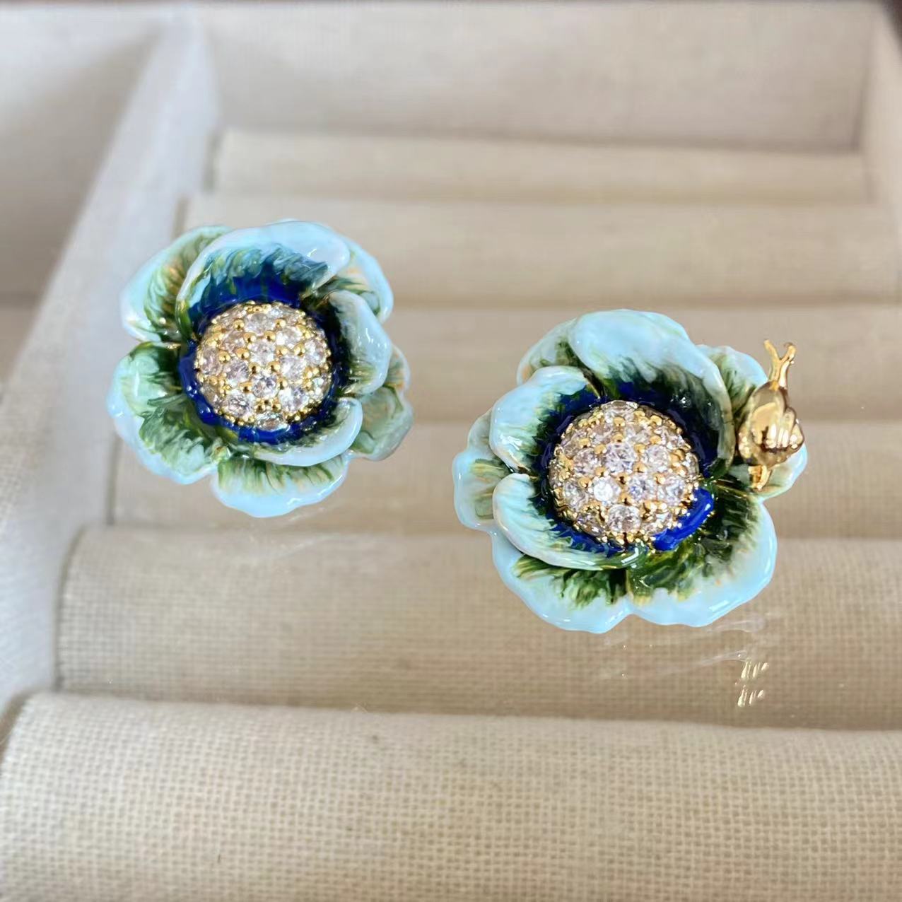 Pulseras de gafas de colores para huerta de verduras con calabacín, caracol y zircón — imagen 1