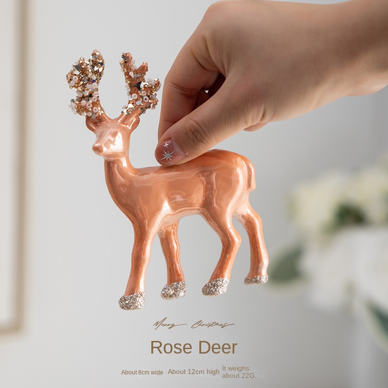 Christmas Decoration Reindeer Hanging Ornament Candy Cane Ice Stick Creative Christmas Hanging Decor for Wardrobe Scene Decoration Gift — image 9