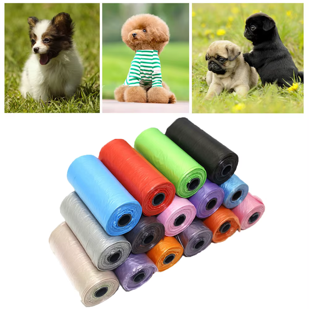 15pcs/Roll pet pick-up garbage bag — image 1