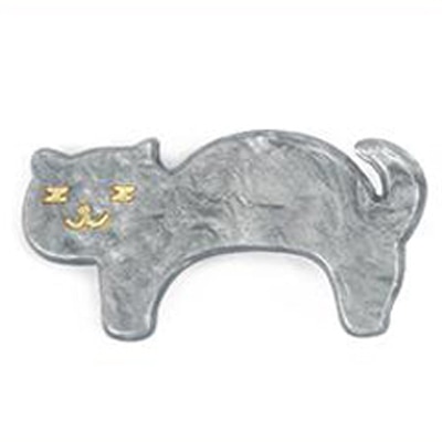 Women Animals Hair Accessories Solid Color Cartoon Cat Hairpins Jewelry Acrylic Buckbill Hair Clip Headwear — image 9
