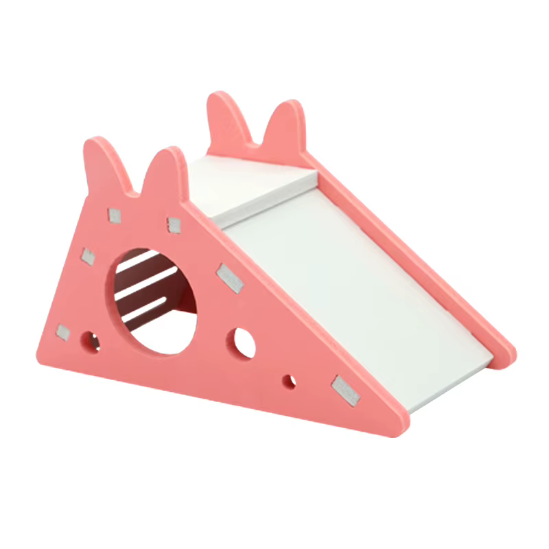 Juguetes de Deslizamiento para Aves y Roedores - Casa de Escondite para Hamsters, Pájaros y Conejos con Escaleras y Pasaje de Madera — imagen 6