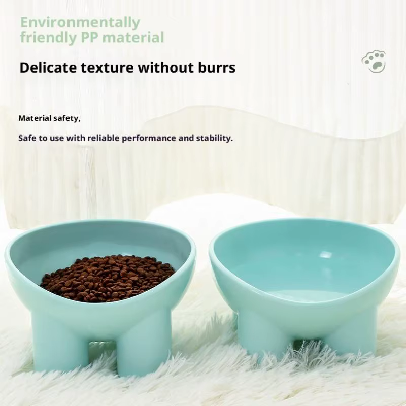 Elevated Cat Bowl With Stand - Durable Plastic Pet Food & Water Dish, Sleek Modern Neck-Friendly Feeding For Cats & Dogs — image 5