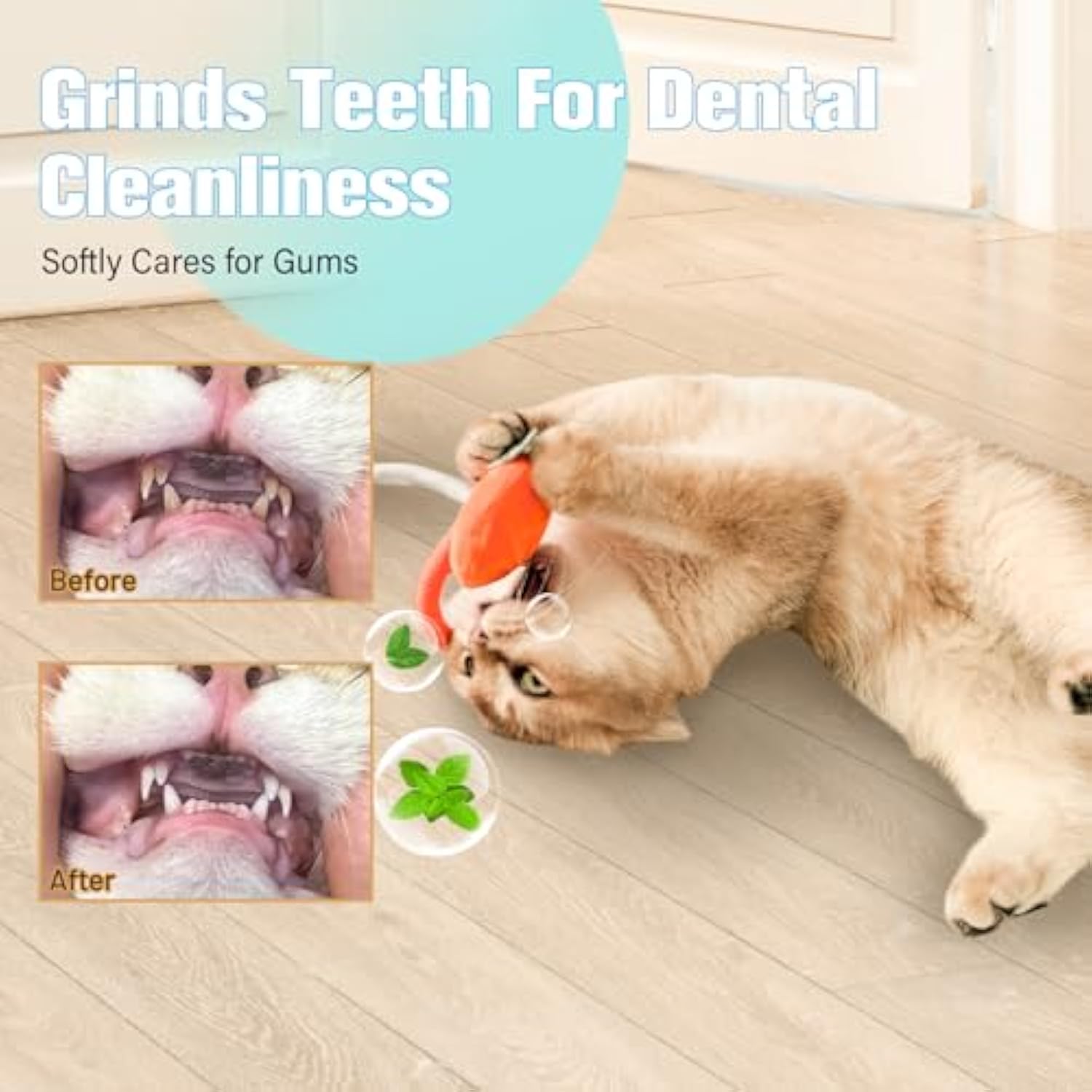 Sisal Rope Cat Toys Safe Catnip Toys Without Wire Cat Toys For Bored Indoor Cats Dental Kitty Chew Toys With Silvervine Gall Fruit, Bite-Resistant Teeth Clean Chew Cat Toy, kitty Toys — image 6