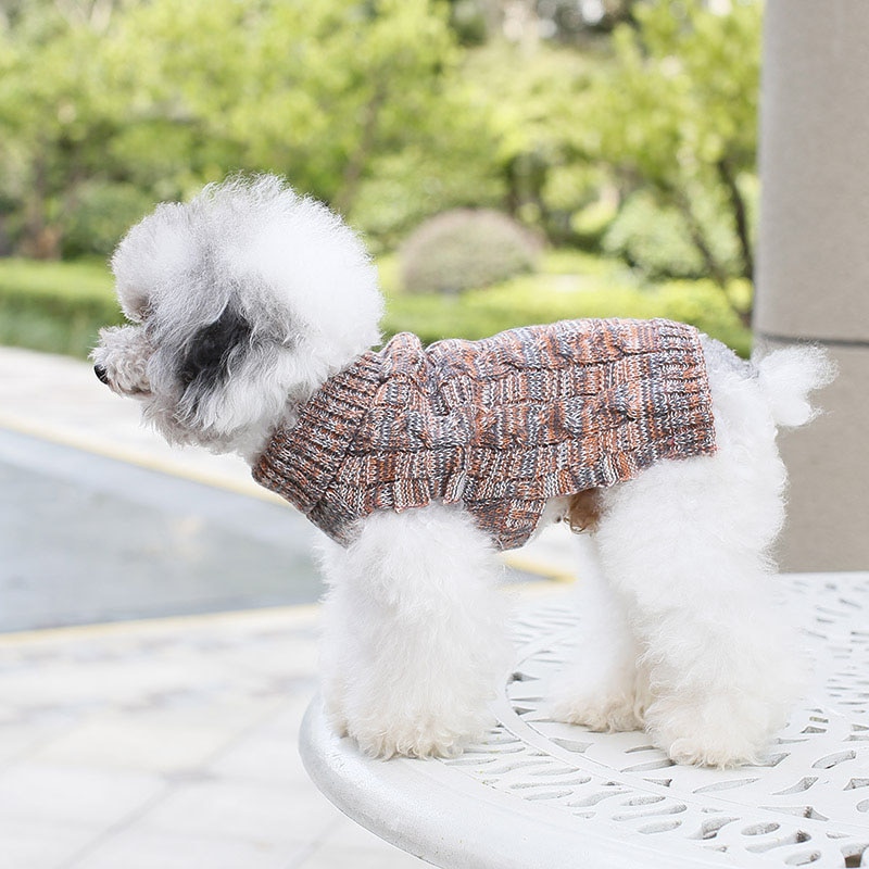 Ropa de Invierno para Perros de Lana - Chaqueta para Chihuahuas, Poodles y Gatos - Vestido para Pequeños y Medianos Canes - Dachshund, Yorkshire — imagen 3