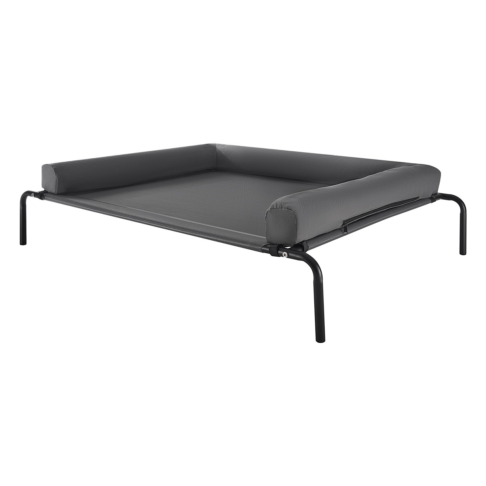 Elevated Dog Bed For Large Dog Portable Raised Dog Cot With Pillow XL Gray — image 1