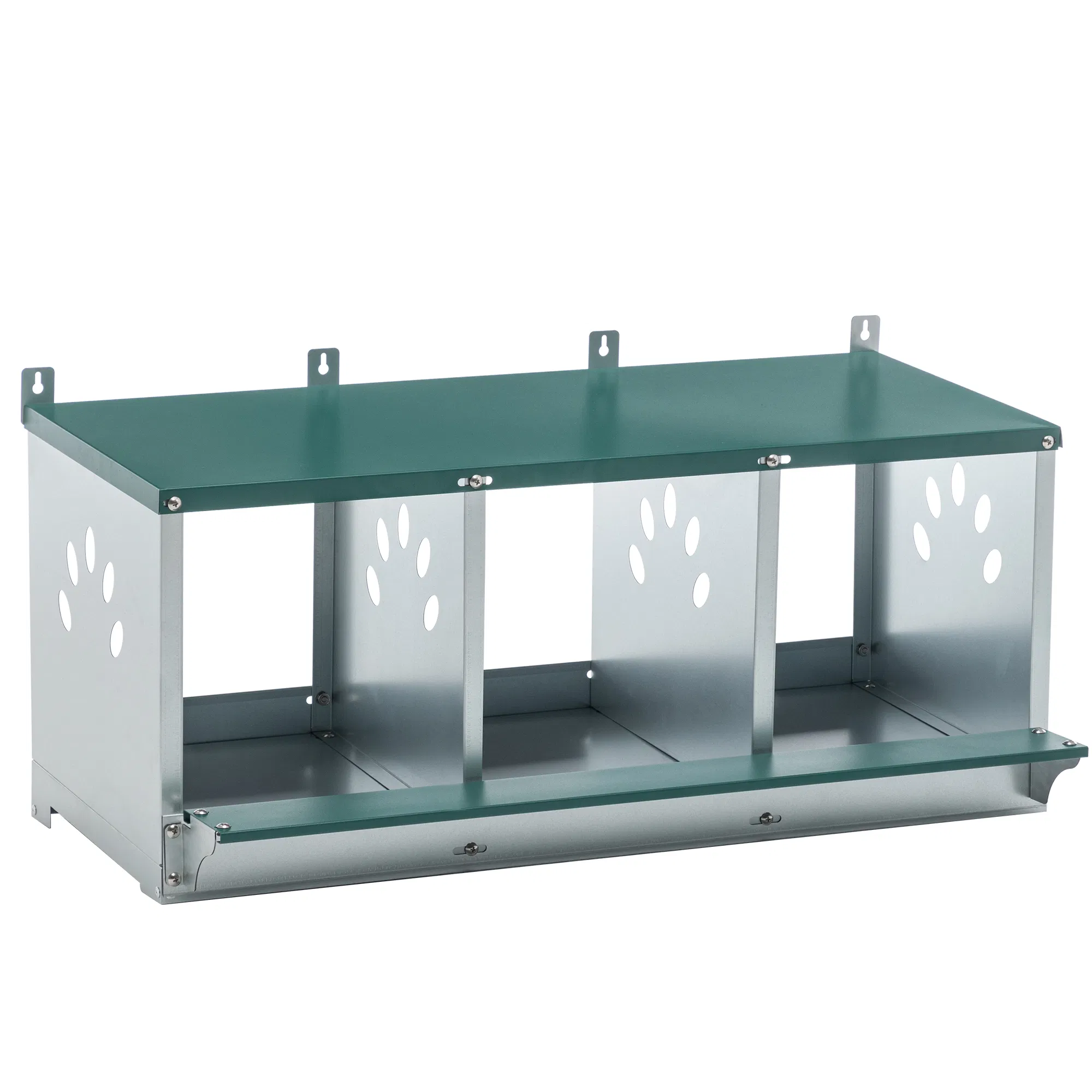 3 Room Metal Chicken Nesting Boxes 3 Compartment Egg Coop — image 1