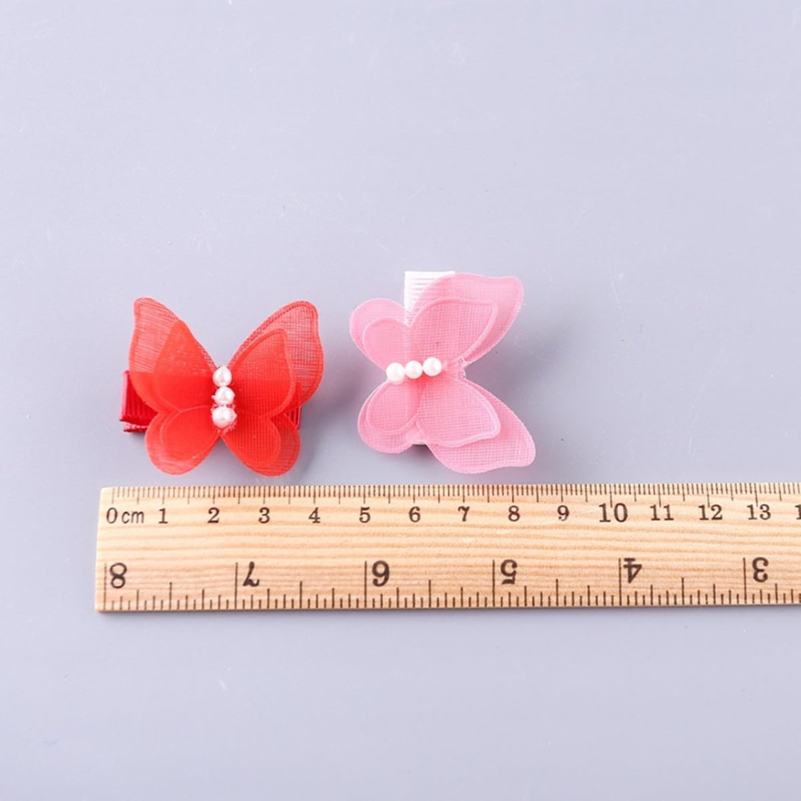 10pcs Pet Hair Accessories, Butterfly Pearl Hair Clips For Girls Cats And Dogs — image 4