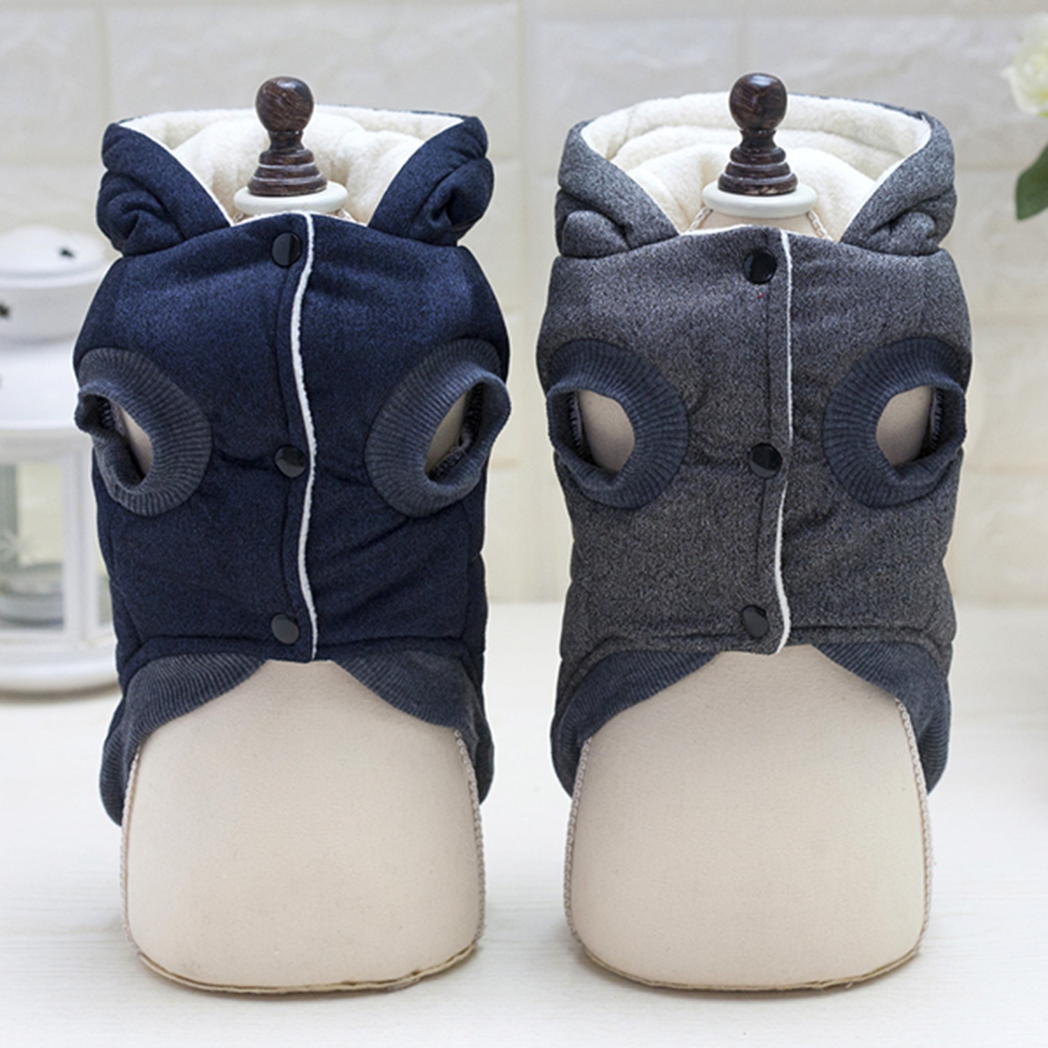 Pet Clothes Dog Clothes Autumn And Winter New Teddy Dog Pet Clothing Two Feet Cotton Clothes — image 7