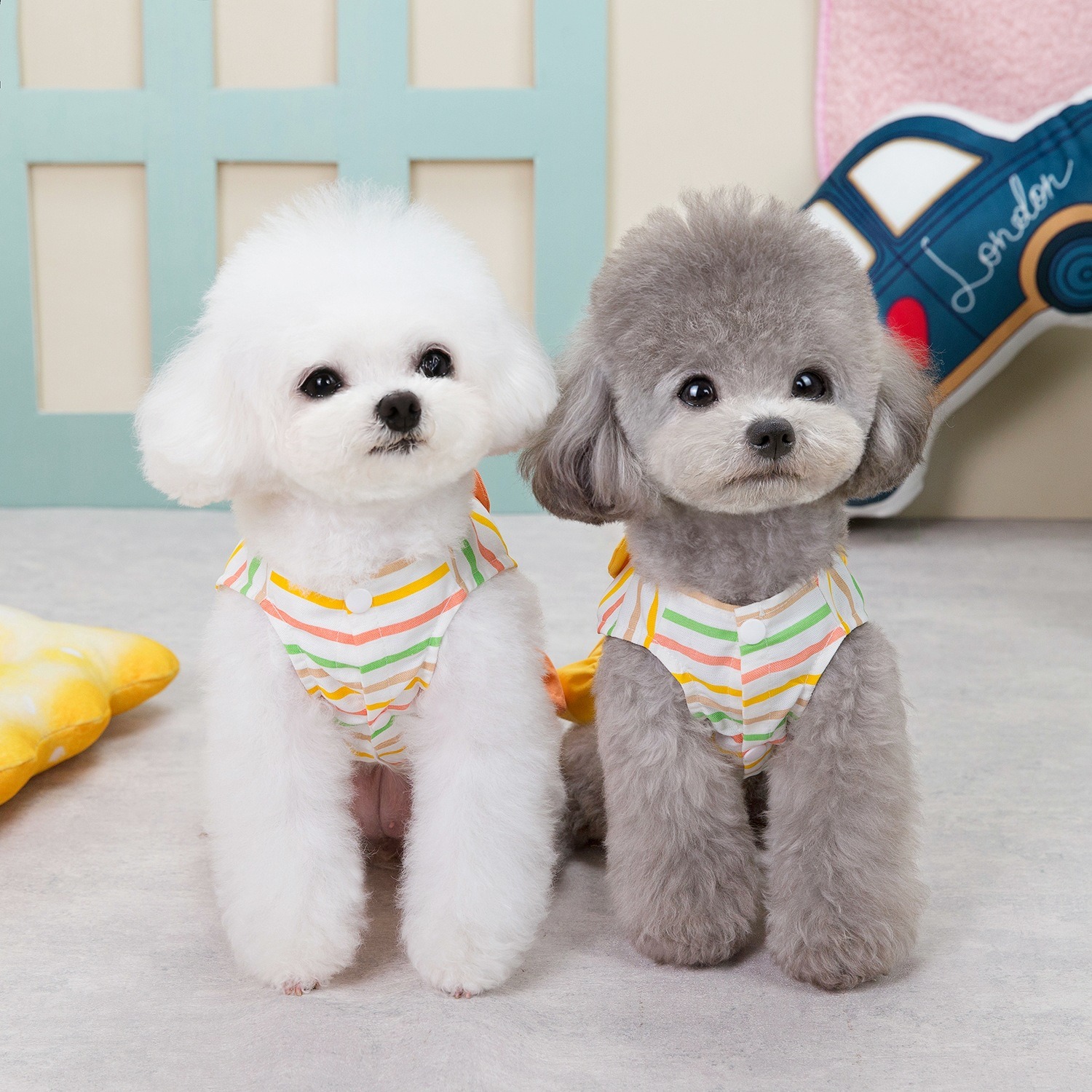 New striped patchwork skirt for pet products — image 1