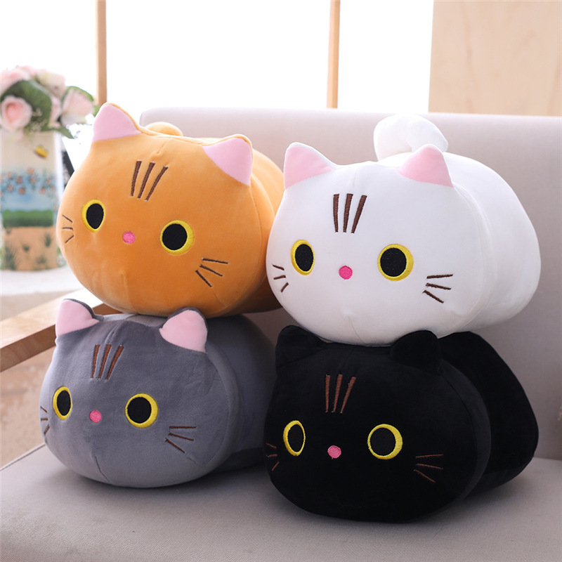 Mollusk Pillow Cute Cat Cylindrical Long Pillow Bedside Single Double Pillow Nap Pillow Office Pillow — image 1