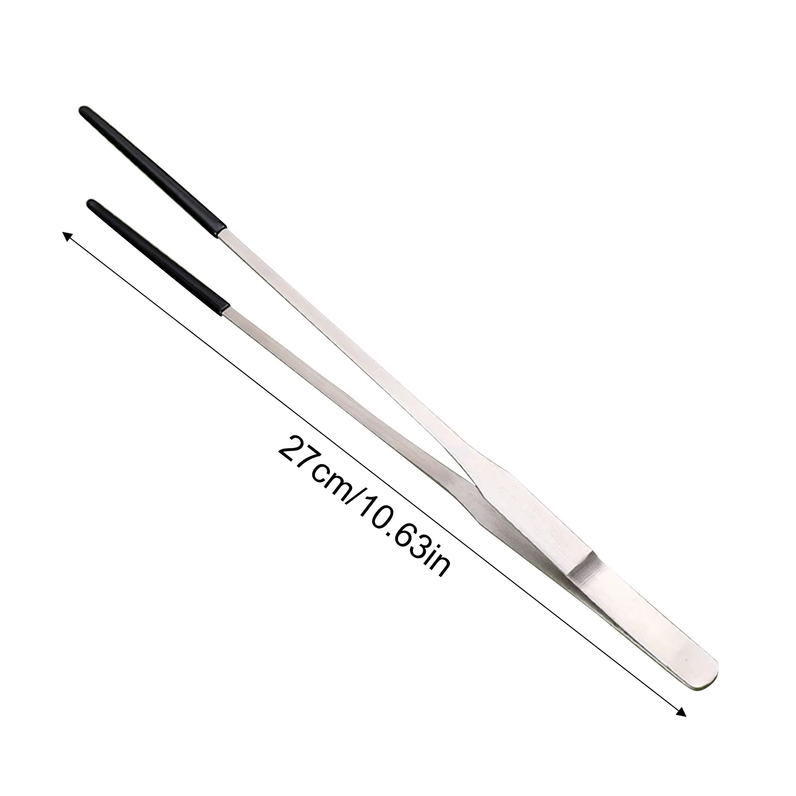 2 pinzas de punta curva para manualidades, de acero inoxidable, rectas y curvas, para reptiles, lagartos y arañas — imagen 6