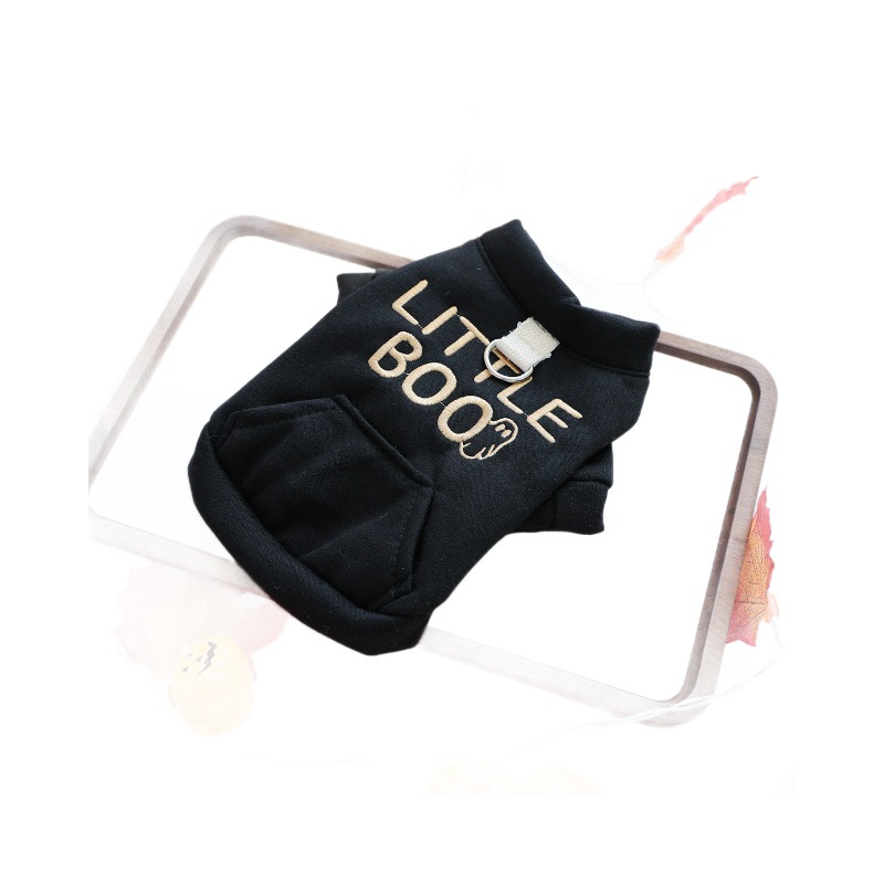 Pet Clothingfor Small Dogs and Cats - Black Halloween Sweatshirt for Teddy, Bichon, and Puppies — image 6