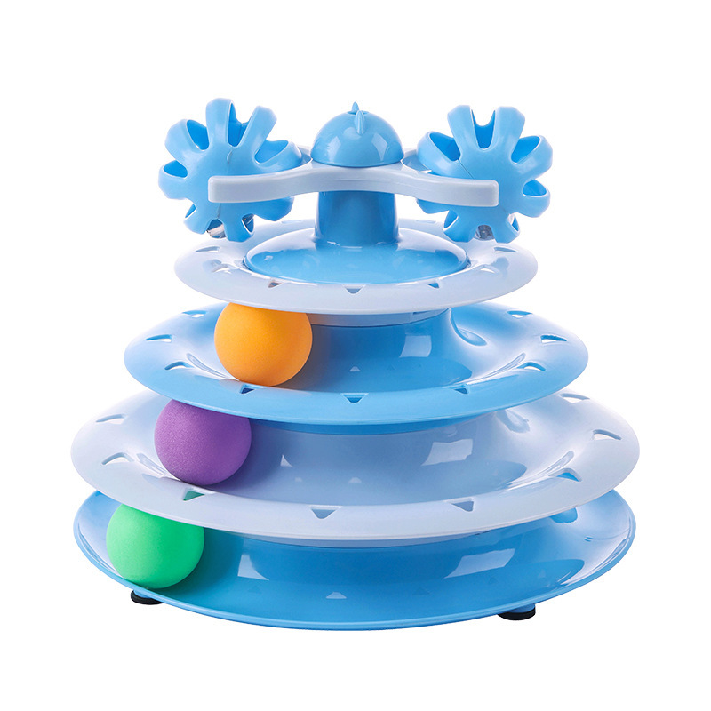 Four-layer track cat turntable cat toy cat turntable ball self-entertainment cat pet toy — image 6