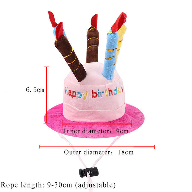Pet Dog Birthday Hats Dog Headdress Cat Head Cover Cute Weird Cat Birthday Dress Up Faro Birthday Hat — image 7