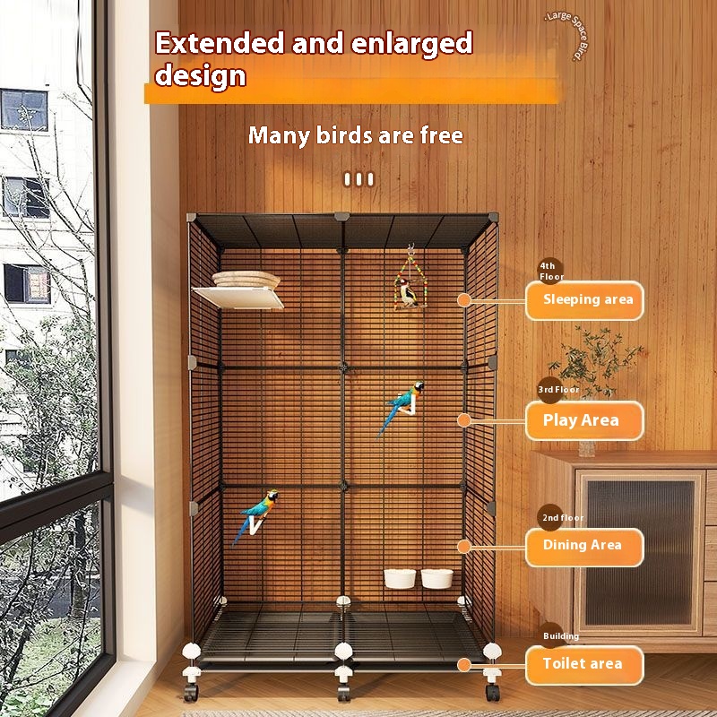 Parrot Cage New Splash-proof Home Ecological Villa — image 3