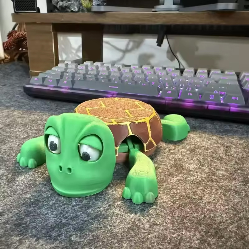 3D - printed Panicked Turtle Coaster: Insulated, for stress relief, doubles as mug base decor — image 9