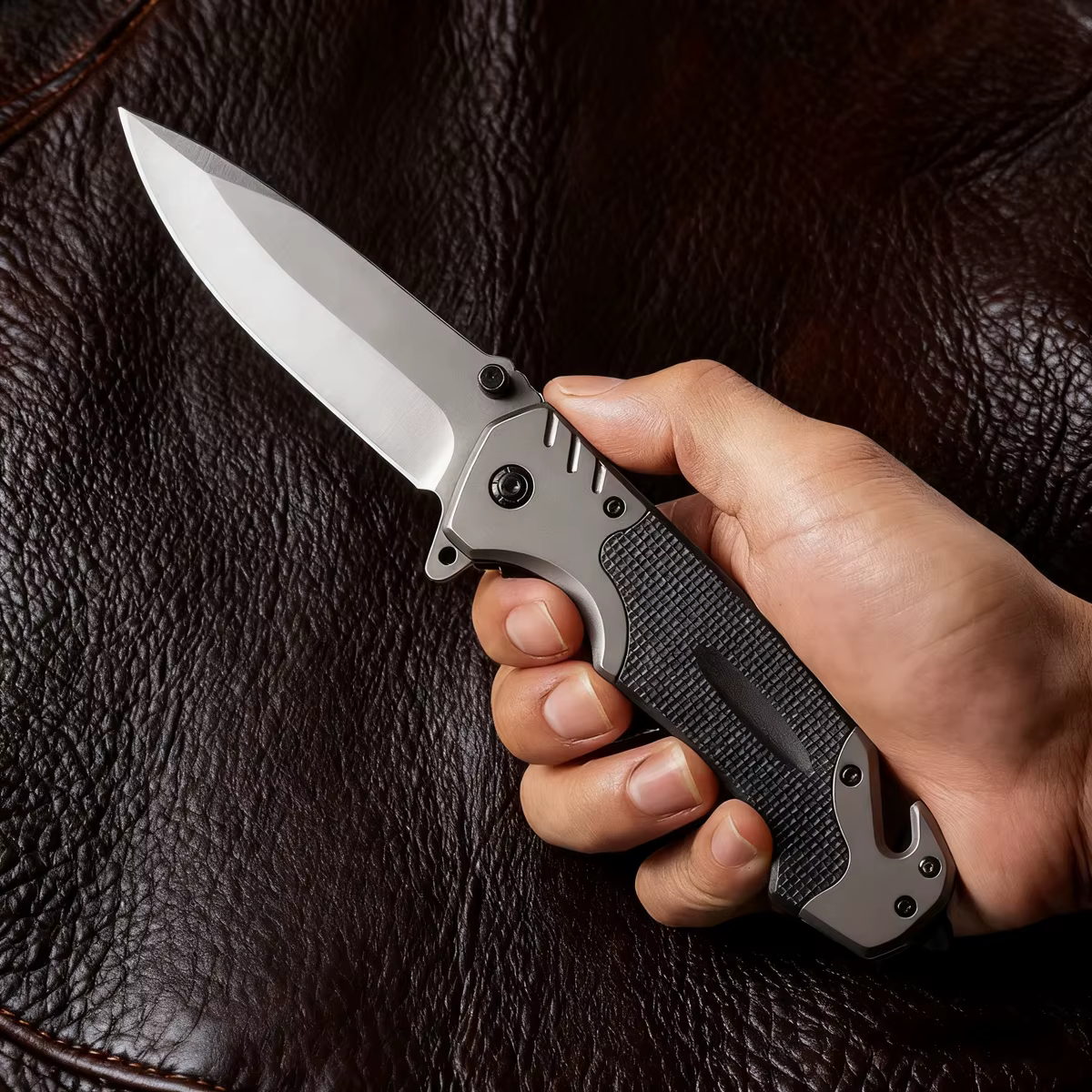 Multi functional sharp and convenient folding knife pocket knife, suitable for wilderness survival, camping, fishing, hunting — image 5